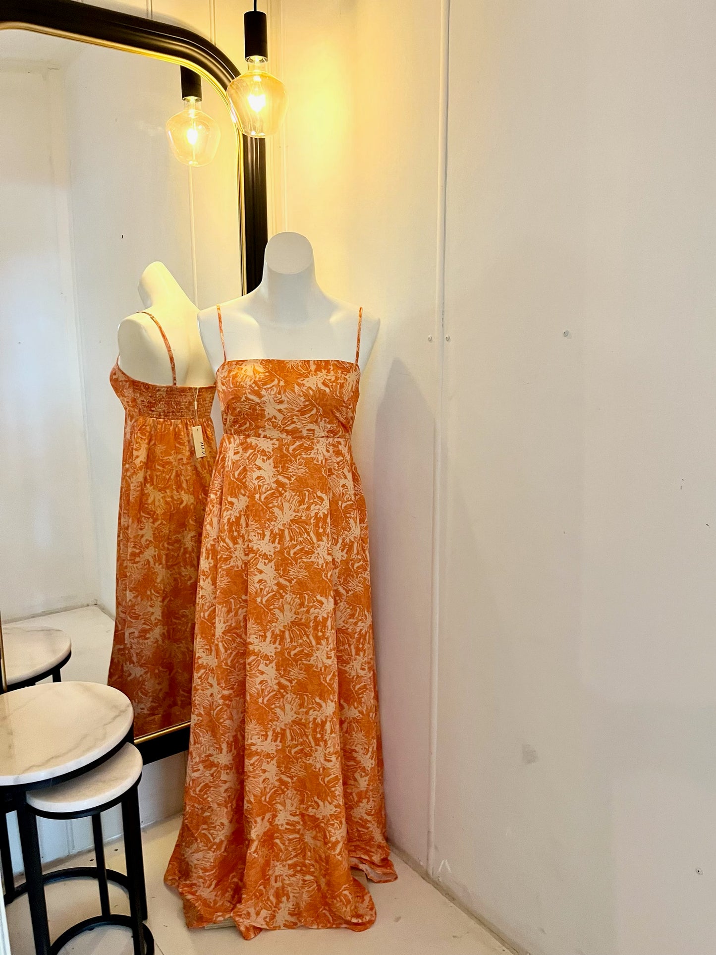 Luna Soleil Dress - Orange