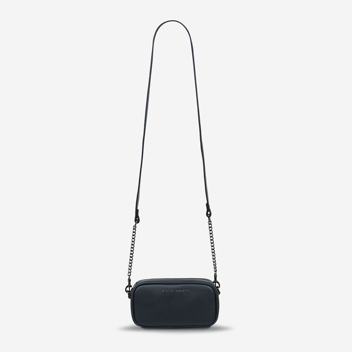 New Normal Leather Bag - Navy Blue