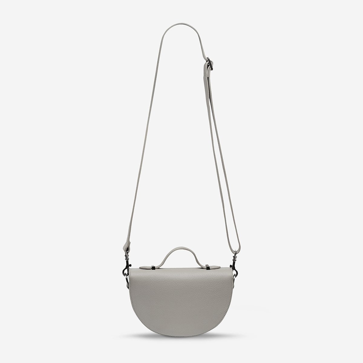 All Nighter Leather Bag - Light Grey