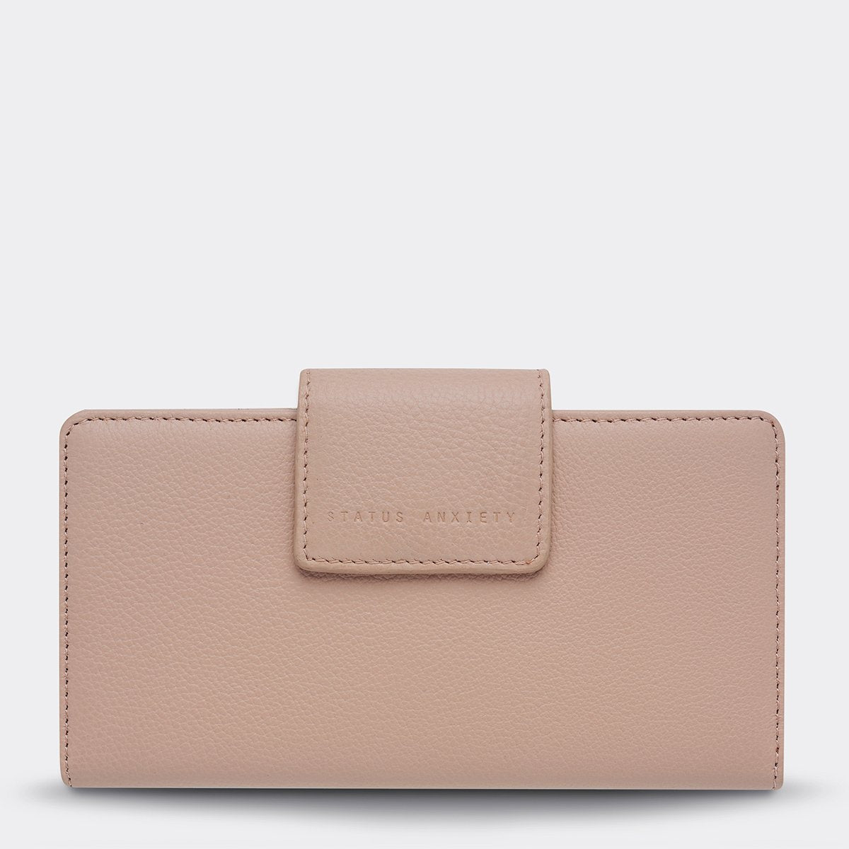 Ruins Leather Wallet - Dusty Pink