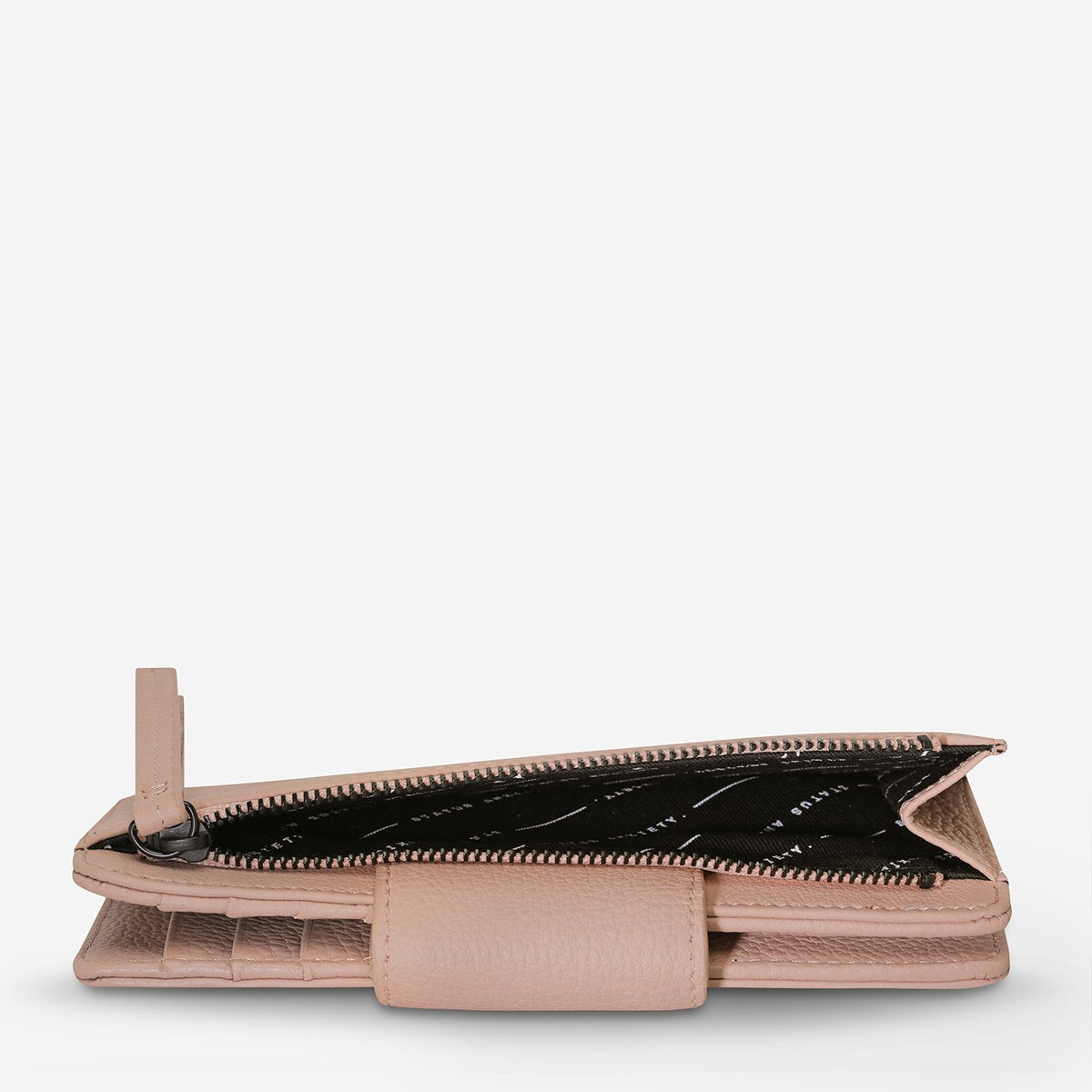 Ruins Leather Wallet - Dusty Pink